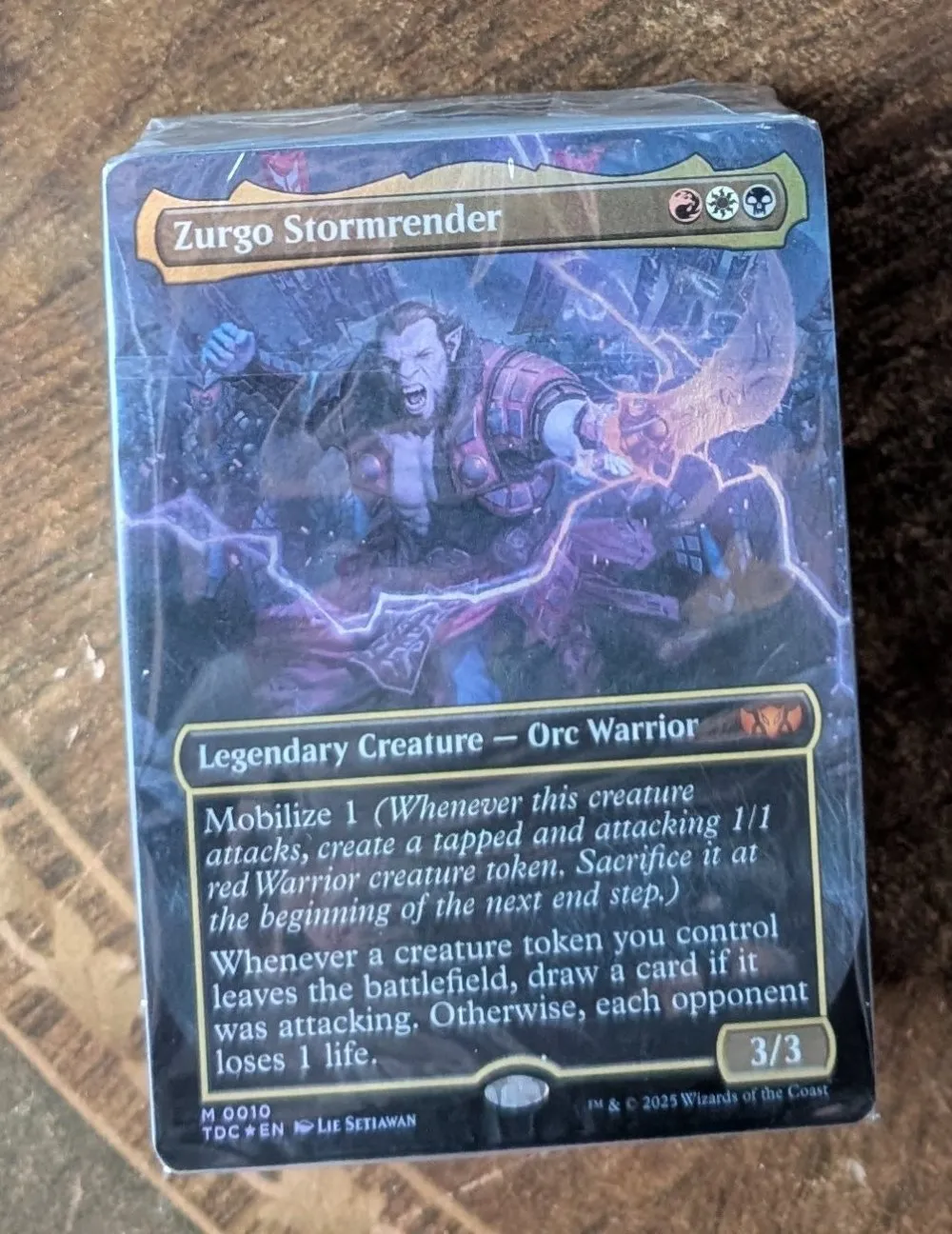 Mardu Surge Precon Commander Deck Zurgo Stormrender *sealed no box*